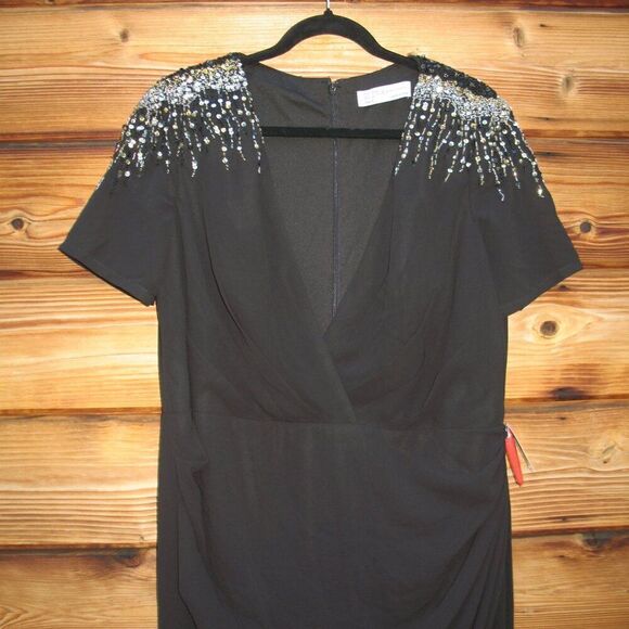 Mac Duggal 55704 Womens SEQUINED EMBELLISHED SHOULDER EVENING GOWN - Picture 6 of 16